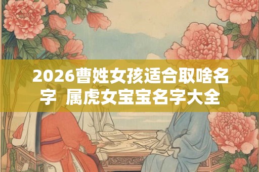 2026曹姓女孩适合取啥名字  属虎女宝宝名字大全