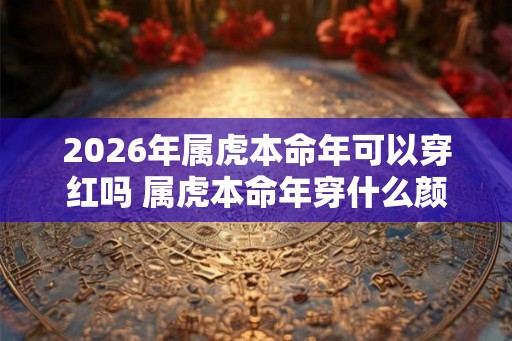 2026年属虎本命年可以穿红吗 属虎本命年穿什么颜色好