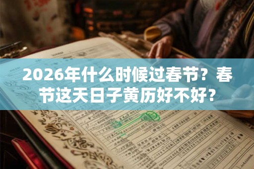 2026年什么时候过春节？春节这天日子黄历好不好？