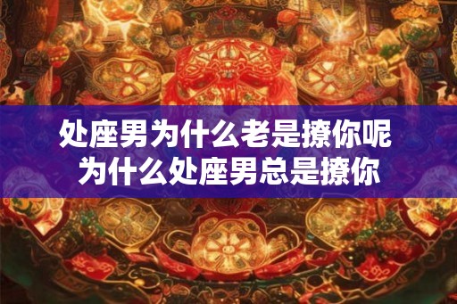 处座男为什么老是撩你呢 为什么处座男总是撩你