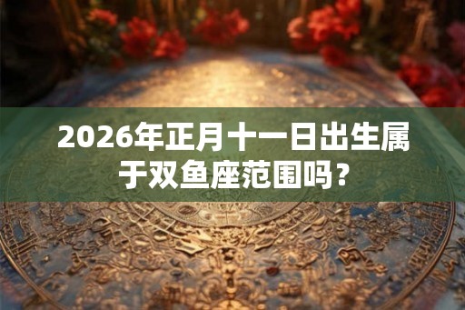 2026年正月十一日出生属于双鱼座范围吗？