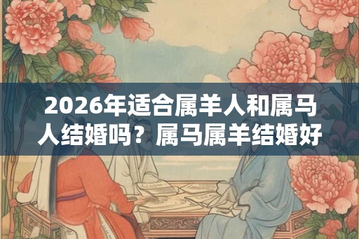 2026年适合属羊人和属马人结婚吗？属马属羊结婚好日子