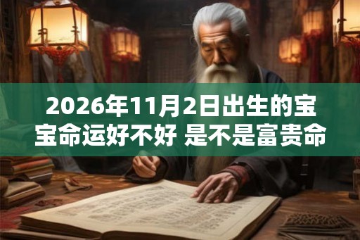 2026年11月2日出生的宝宝命运好不好 是不是富贵命
