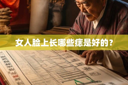 女人脸上长哪些痣是好的？