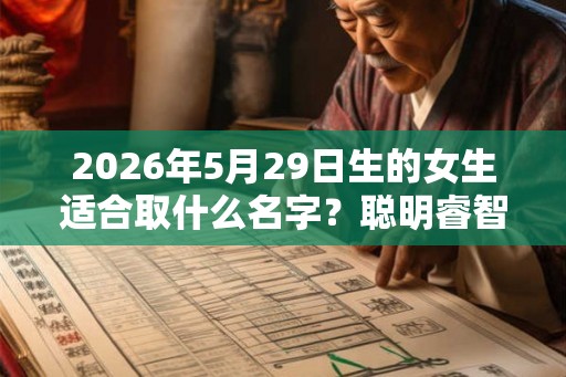 2026年5月29日生的女生适合取什么名字？聪明睿智涵养的名字精选