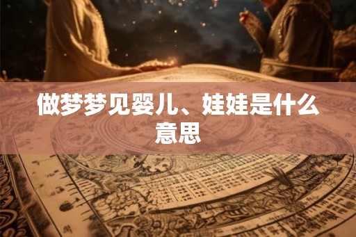 做梦梦见婴儿、娃娃是什么意思