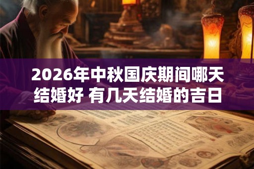 2026年中秋国庆期间哪天结婚好 有几天结婚的吉日 2026年中秋国庆期间哪天结婚好 有几天结婚的吉日