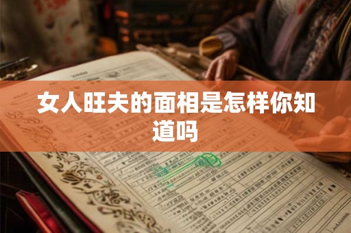 女人旺夫的面相是怎样你知道吗