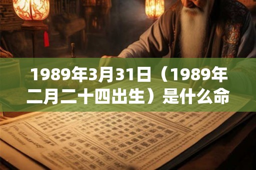 1989年3月31日（1989年二月二十四出生）是什么命_命运如何
