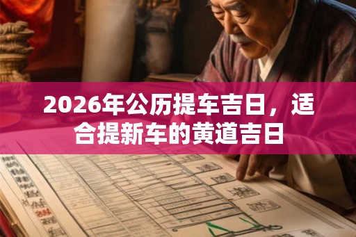 2026年公历提车吉日，适合提新车的黄道吉日