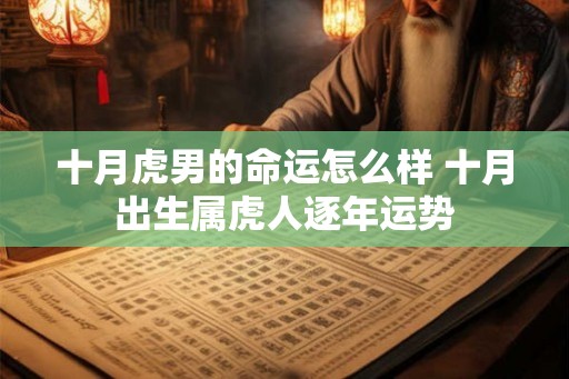 十月虎男的命运怎么样 十月出生属虎人逐年运势