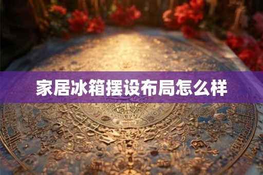 家居冰箱摆设布局怎么样