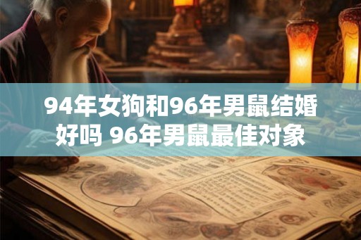94年女狗和96年男鼠结婚好吗 96年男鼠最佳对象 94年女狗和96年男鼠结婚好吗 96年男鼠最佳对象