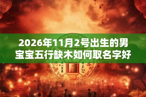 2026年11月2号出生的男宝宝五行缺木如何取名字好