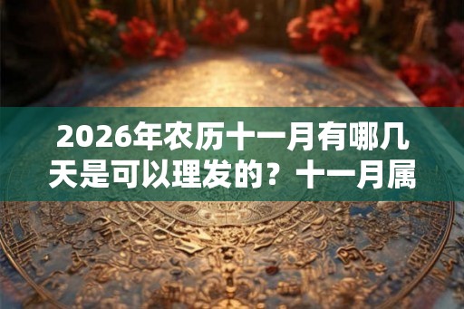2026年农历十一月有哪几天是可以理发的?十一月属于什么月? 2026年农历十一月有哪几天是可以理发的?十一月属于什么月?