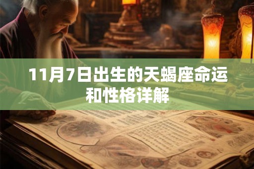 11月7日出生的天蝎座命运和性格详解