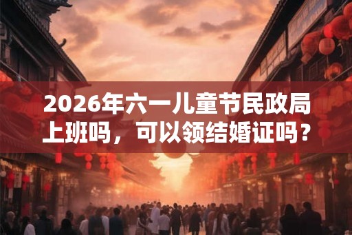 2026年六一儿童节民政局上班吗，可以领结婚证吗？
