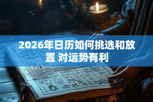 2026年日历如何挑选和放置 对运势有利