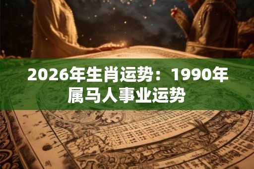 2026年生肖运势:1990年属马人事业运势 2026年生肖运势:1990年属马人事业运势