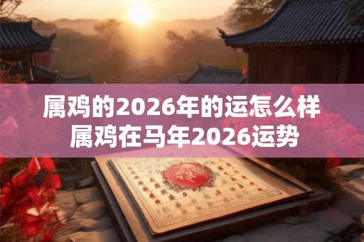 属鸡的2026年的运怎么样 属鸡在马年2026运势 属鸡的2026年的运怎么样 属鸡在马年2026运势
