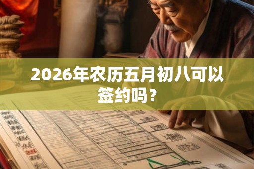 2026年农历五月初八可以签约吗? 2026年农历五月初八可以签约吗?