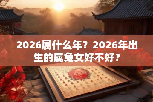 2026属什么年？2026年出生的属兔女好不好？