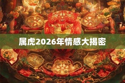 属虎2026年情感大揭密