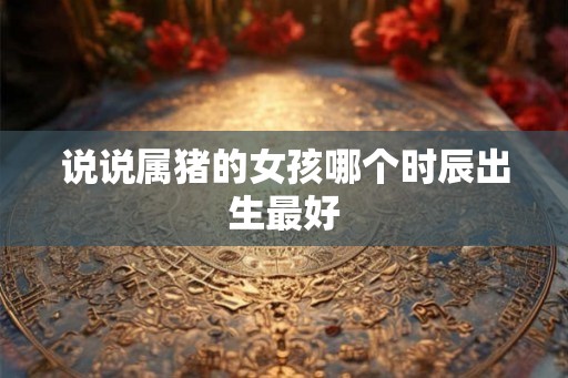 说说属猪的女孩哪个时辰出生最好 说说属猪的女孩哪个时辰出生最好