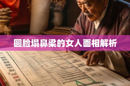 圆脸塌鼻梁的女人面相解析