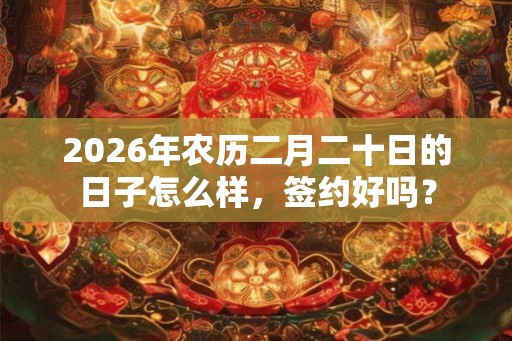 2026年农历二月二十日的日子怎么样，签约好吗？