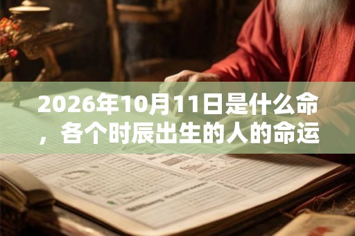 2026年10月11日是什么命,各个时辰出生的人的命运 2026年10月11日是什么命,各个时辰出生的人的命运