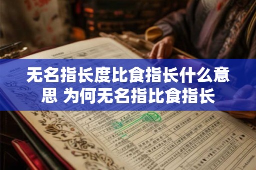 无名指长度比食指长什么意思 为何无名指比食指长