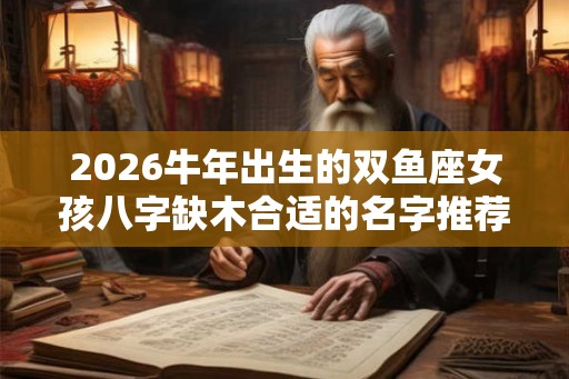 2026牛年出生的双鱼座女孩八字缺木合适的名字推荐