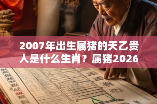 2007年出生属猪的天乙贵人是什么生肖？属猪2026年运势分析