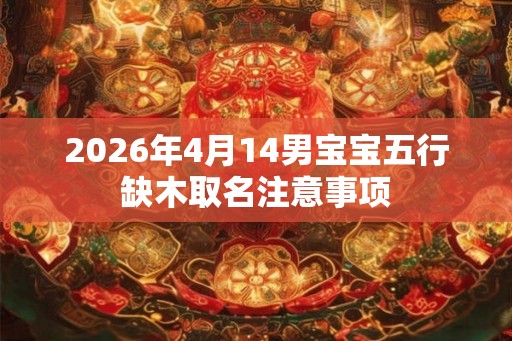 2026年4月14男宝宝五行缺木取名注意事项