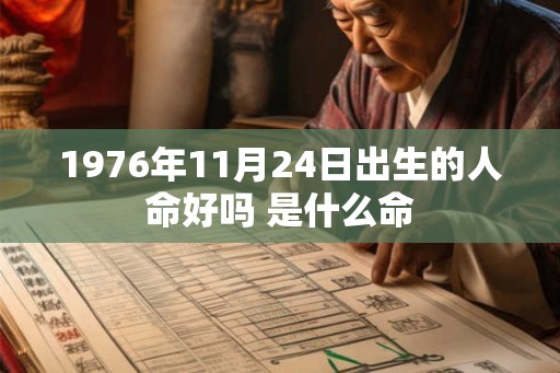1976年11月24日出生的人命好吗 是什么命