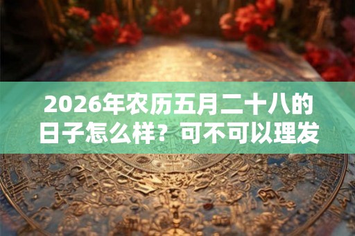 2026年农历五月二十八的日子怎么样？可不可以理发？