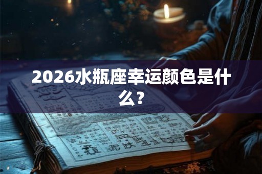 2026水瓶座幸运颜色是什么？