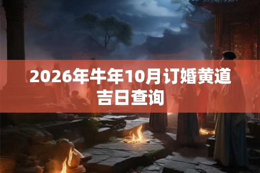 2026年牛年10月订婚黄道吉日查询