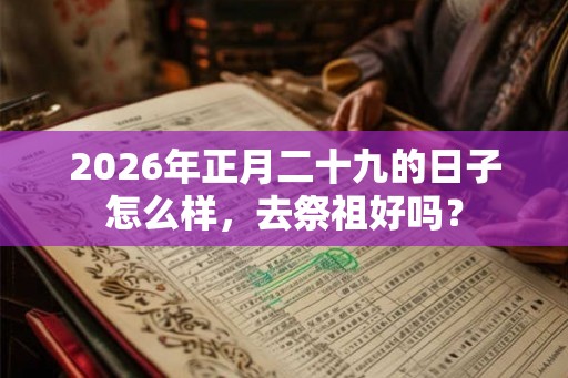 2026年正月二十九的日子怎么样，去祭祖好吗？
