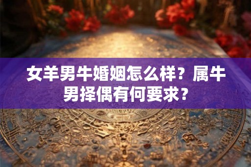 女羊男牛婚姻怎么样？属牛男择偶有何要求？