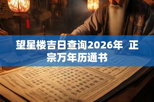 望星楼吉日查询2026年  正宗万年历通书