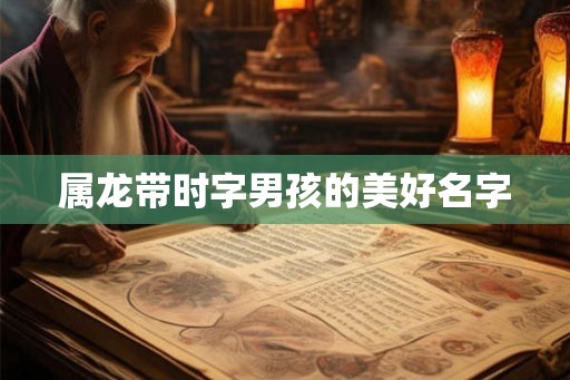 属龙带时字男孩的美好名字