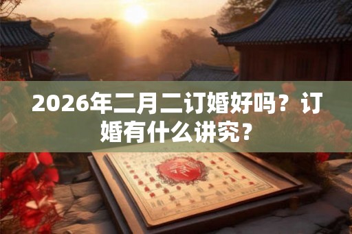 2026年二月二订婚好吗？订婚有什么讲究？