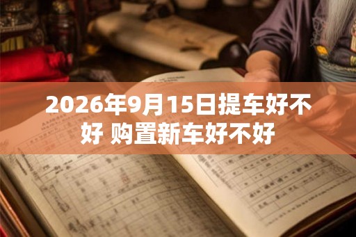 2026年9月15日提车好不好 购置新车好不好