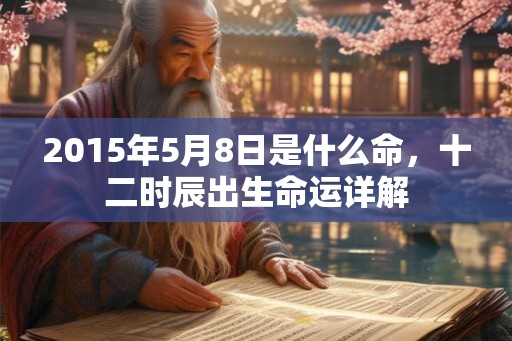 2015年5月8日是什么命，十二时辰出生命运详解
