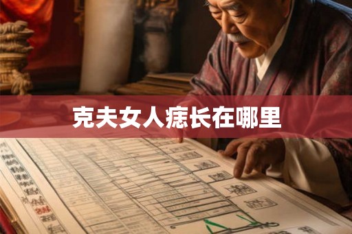 克夫女人痣长在哪里