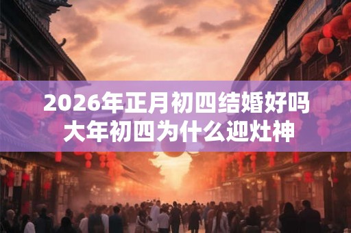 2026年正月初四结婚好吗 大年初四为什么迎灶神