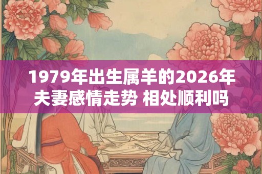 1979年出生属羊的2026年夫妻感情走势 相处顺利吗 1979年出生属羊的2026年夫妻感情走势 相处顺利吗