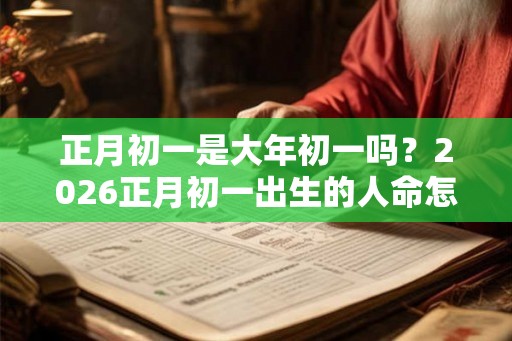 正月初一是大年初一吗？2026正月初一出生的人命怎么样？